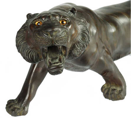 Бронзовая модель тигра